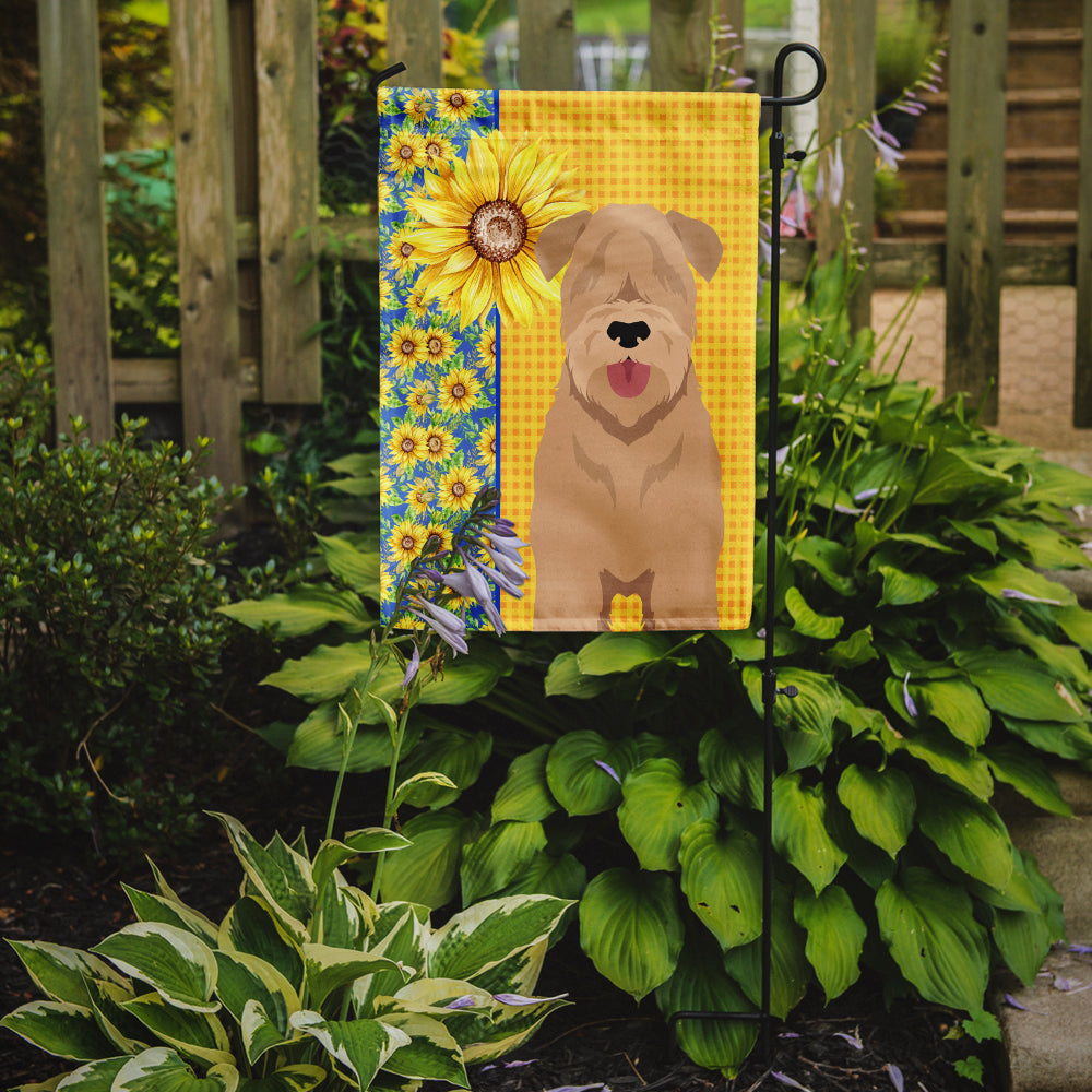 Summer Sunflowers Red Wheaten Terrier Garden Flag