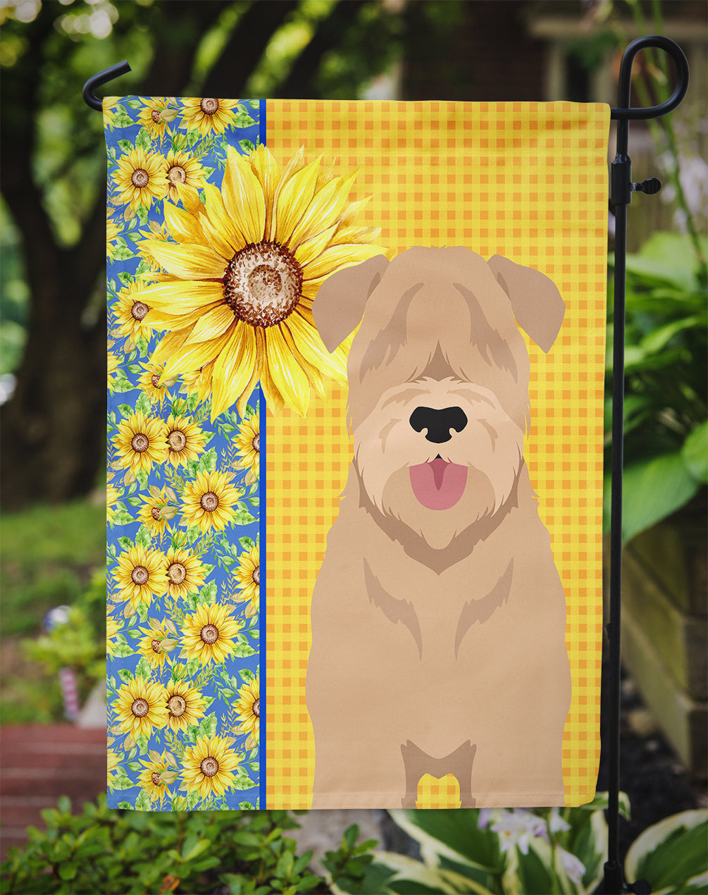 Summer Sunflowers Red Wheaten Terrier Garden Flag