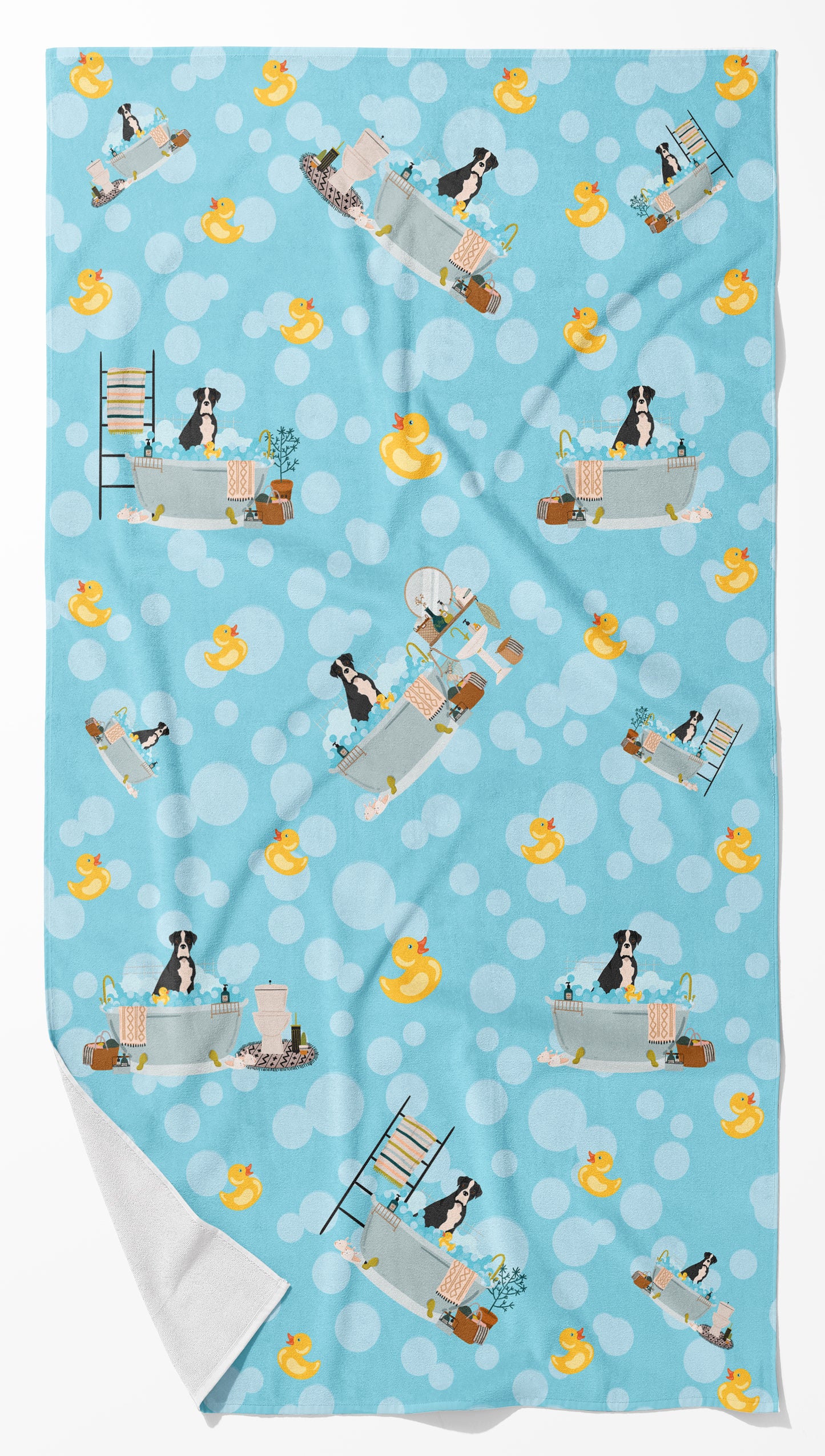Buy this Natural Eared Black Boxer Bath Towel Large