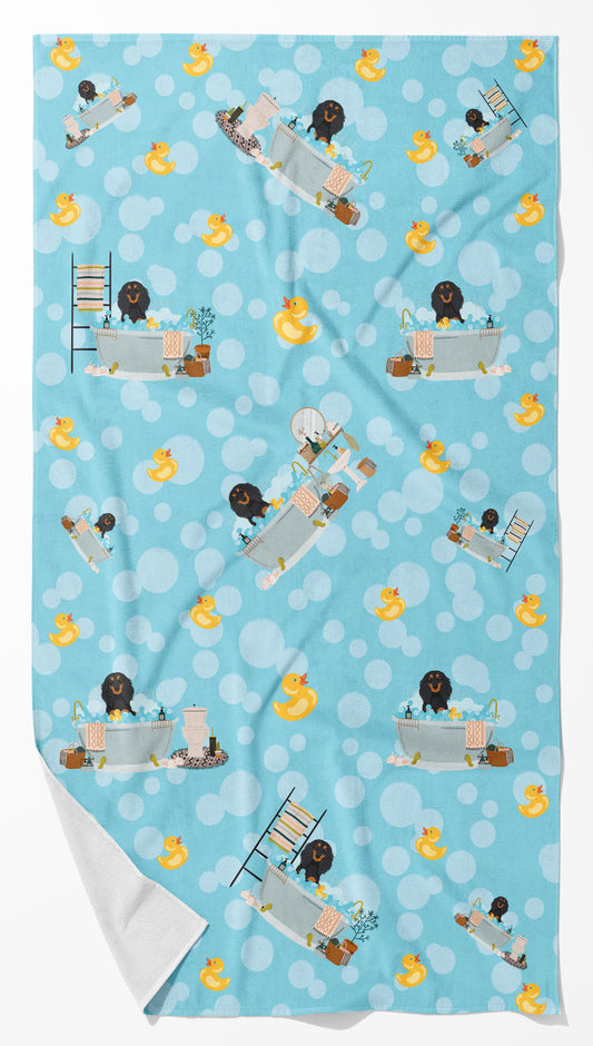 Buy this Longhair Black and Tan Dachshund Bath Towel Large