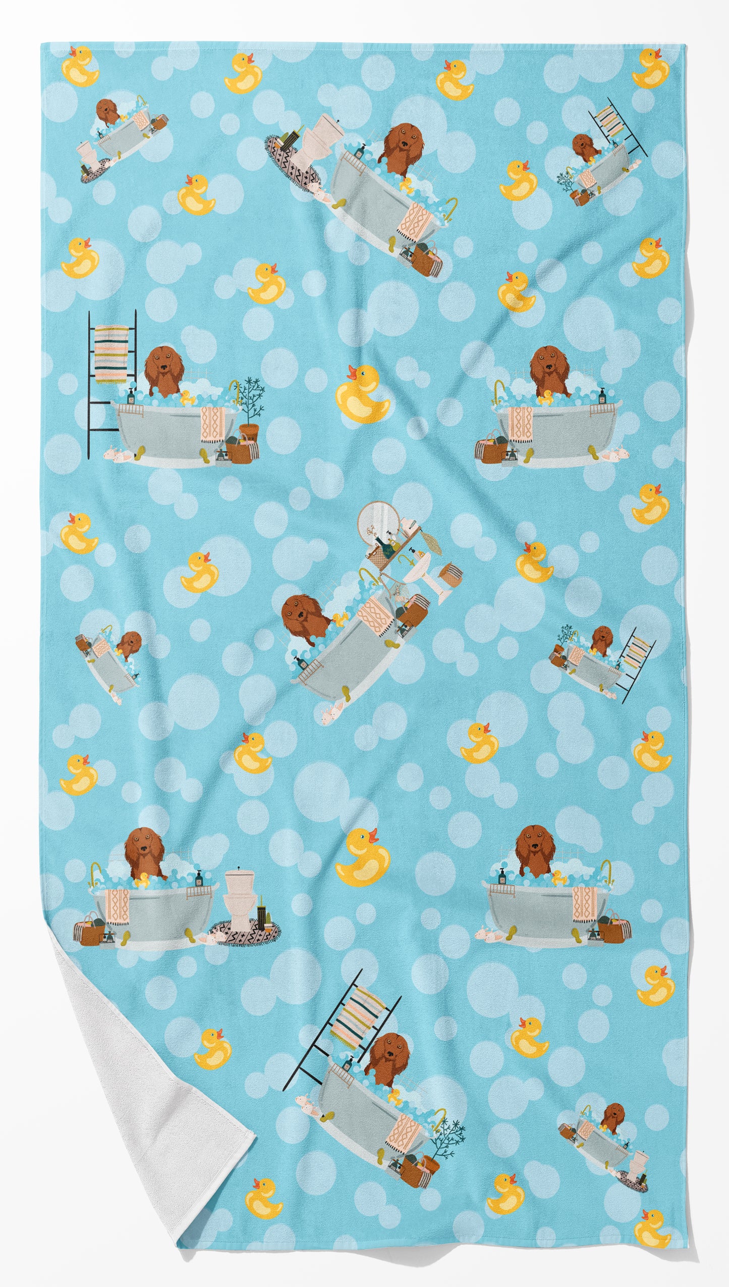 Buy this Longhair Red Dachshund Bath Towel Large