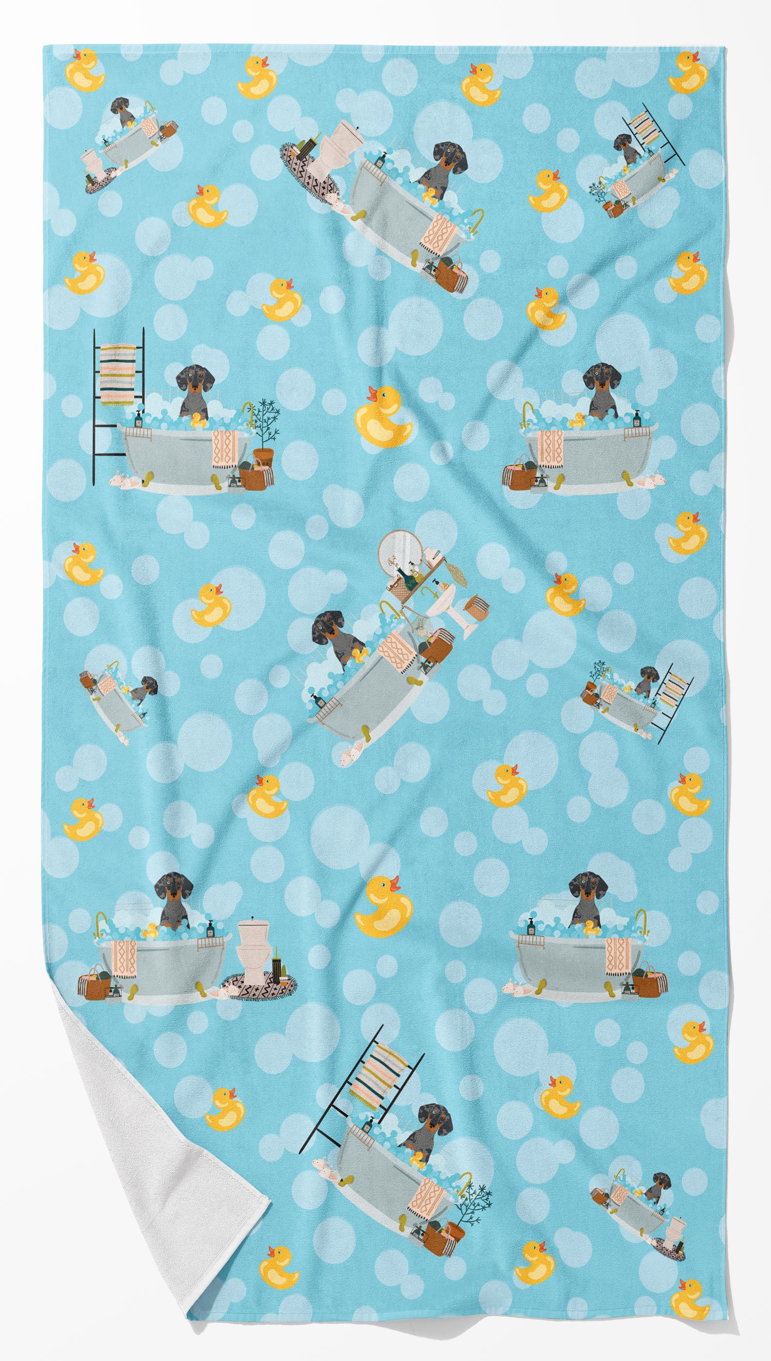 Buy this Black Dapple Dachshund Bath Towel Large