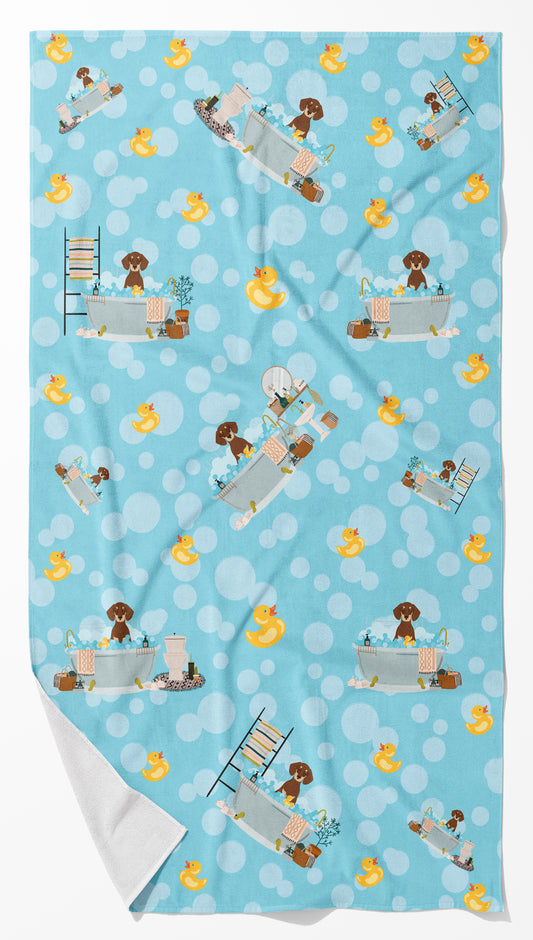 Buy this Chocolate and Cream Dachshund Bath Towel Large