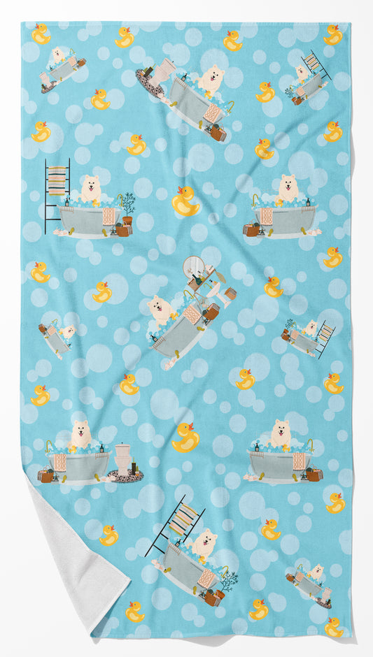 Buy this Samoyed in Bathtub Bath Towel Large