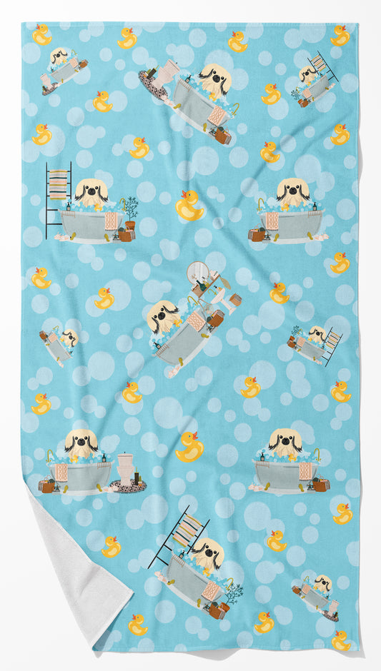 Buy this Cream Pekingese in Bathtub Bath Towel Large