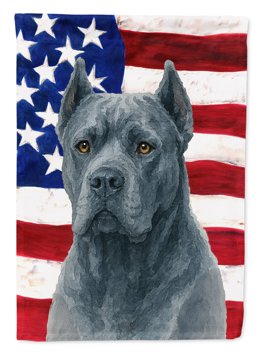 Buy this Blue Cane Corso American Flag House Flag