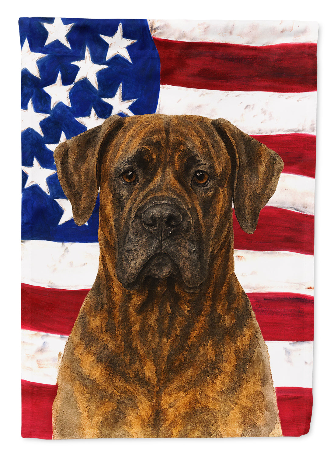 Buy this Brindle Cane Corso American Flag Garden Flag