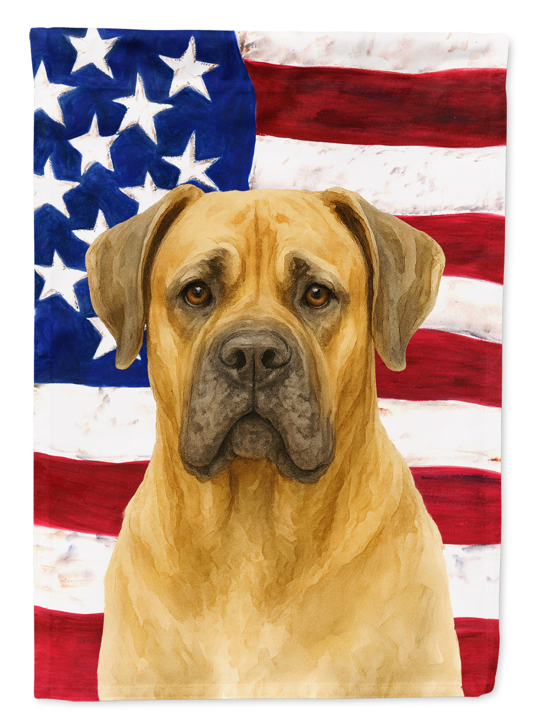 Buy this Fawn Cane Corso American Flag House Flag