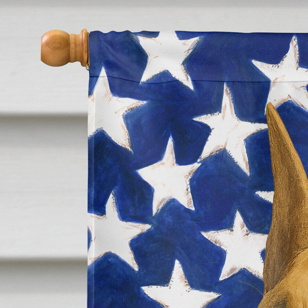 Fawn Great Dane American Flag House Flag