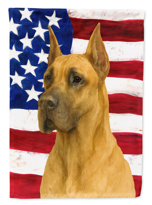 Buy this Fawn Great Dane American Flag Garden Flag