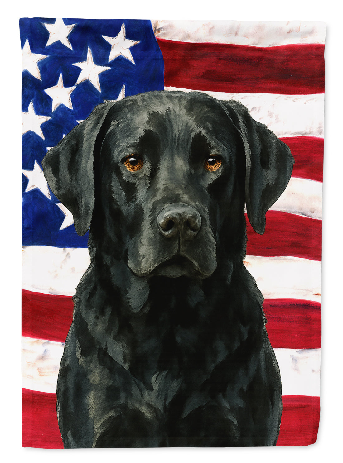Buy this Black Labrador Retriever American Flag Garden Flag