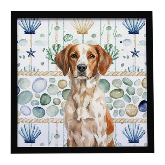 Buy this Roan Brittany Coastal Sea Glass Framed Metal Print