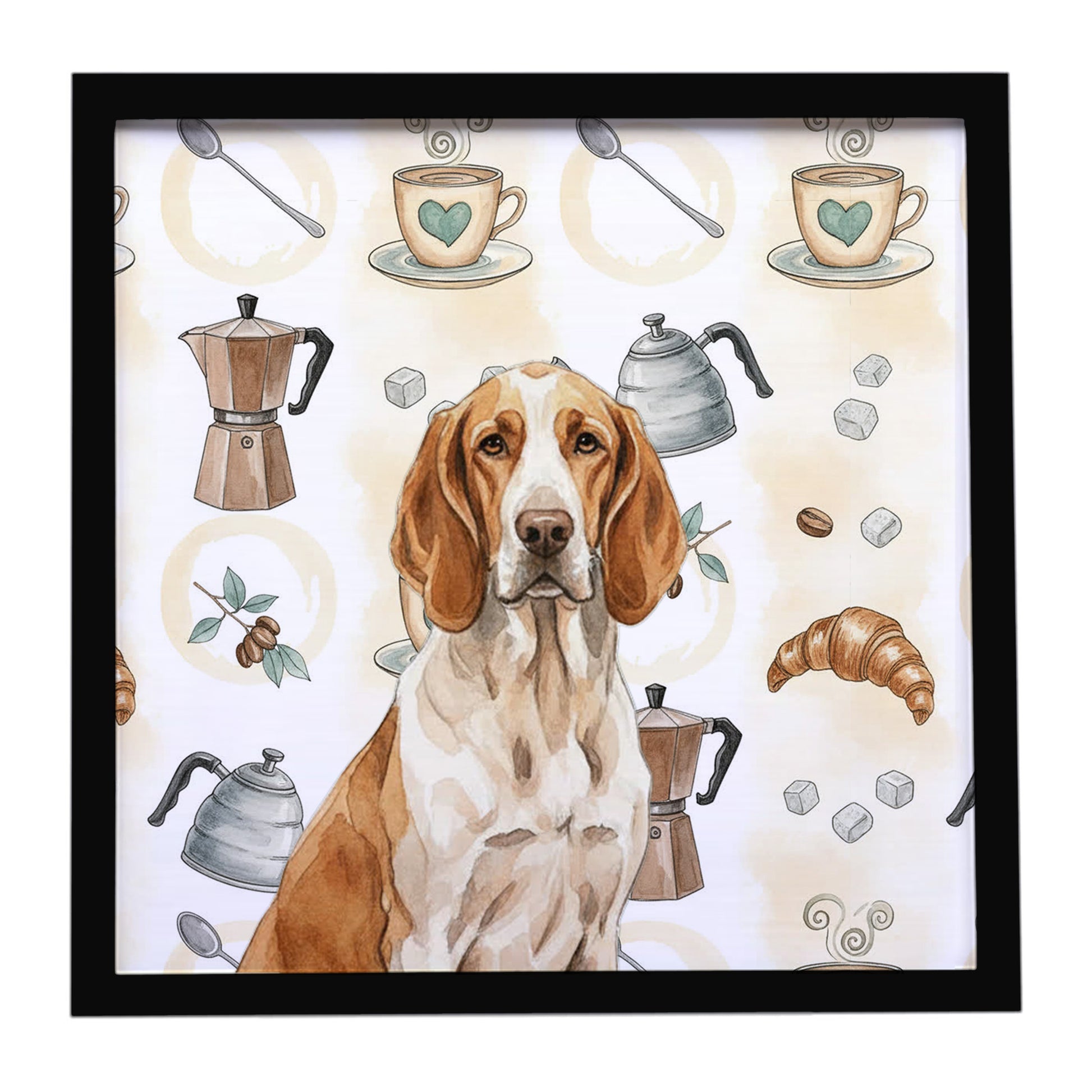 Buy this Bracco Italiano Coffee Bar Framed Metal Print