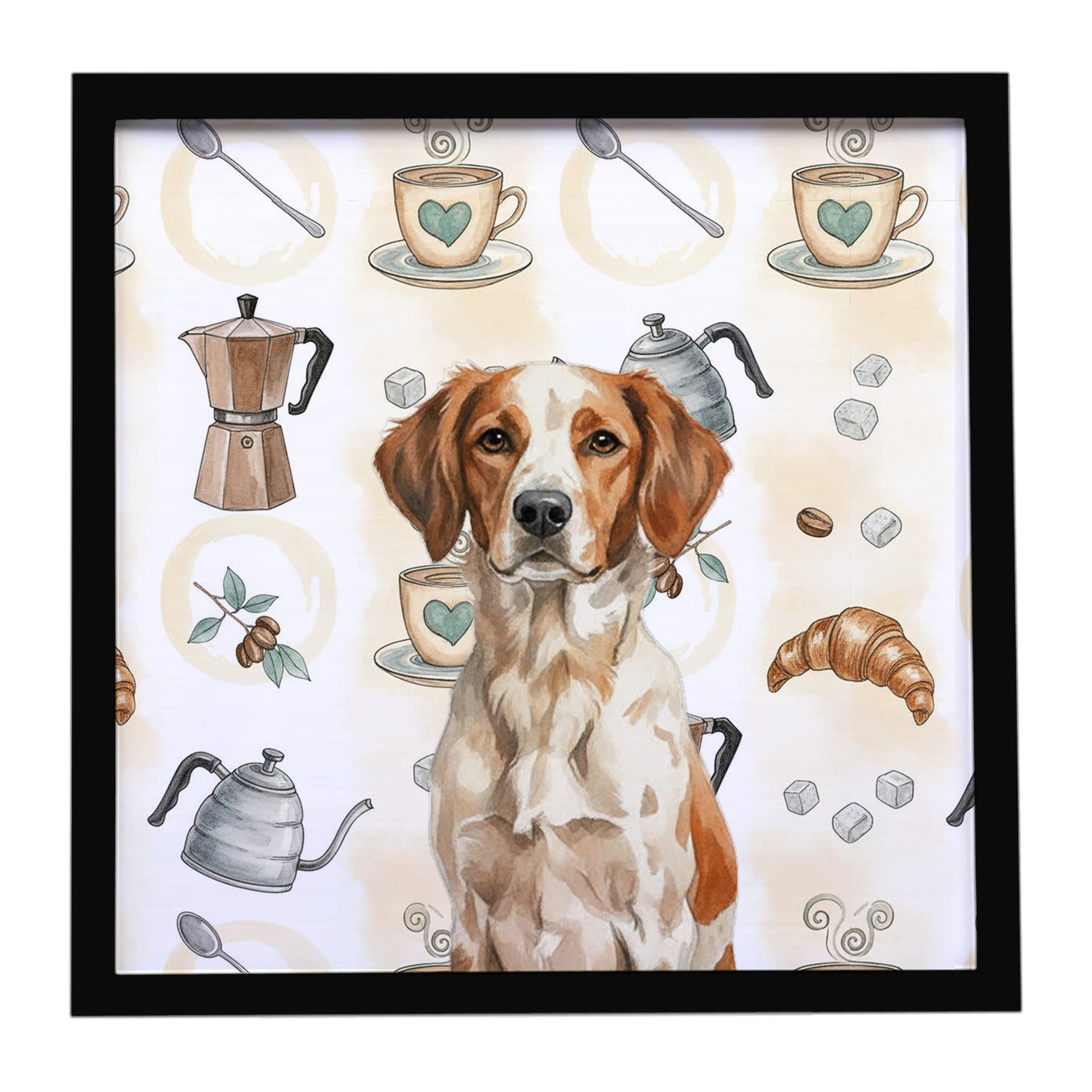 Buy this Roan Brittany Coffee Bar Framed Metal Print