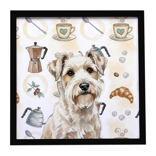 Buy this Sealyham Terrier Coffee Bar Framed Metal Print