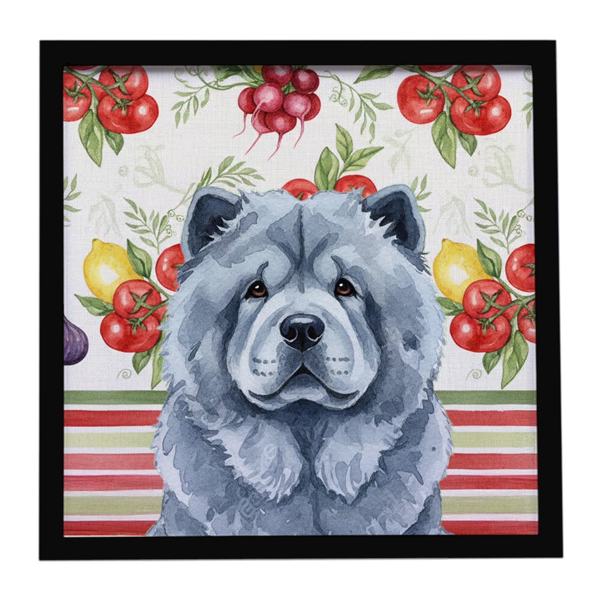 Buy this Blue Chow Chow Vegetables Framed Metal Print