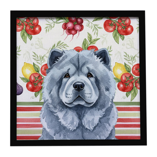 Buy this Blue Chow Chow Vegetables Framed Metal Print