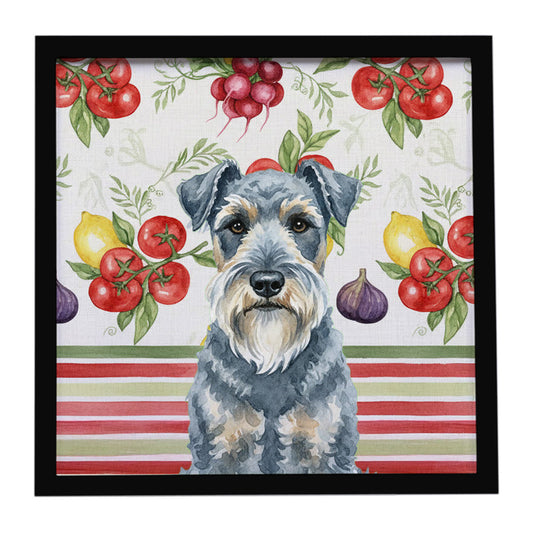 Buy this Kerry Blue Terrier Vegetables Framed Metal Print
