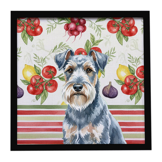 Buy this Blue Lakeland Terrier Vegetables Framed Metal Print