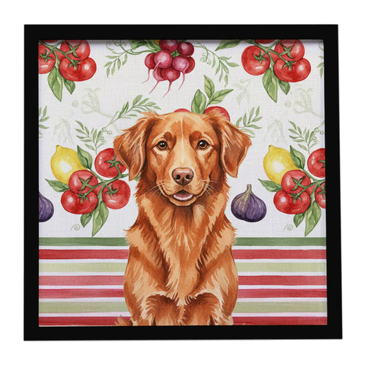Buy this Copper Nova Scotia Duck Tolling Retriever Vegetables Framed Metal Print
