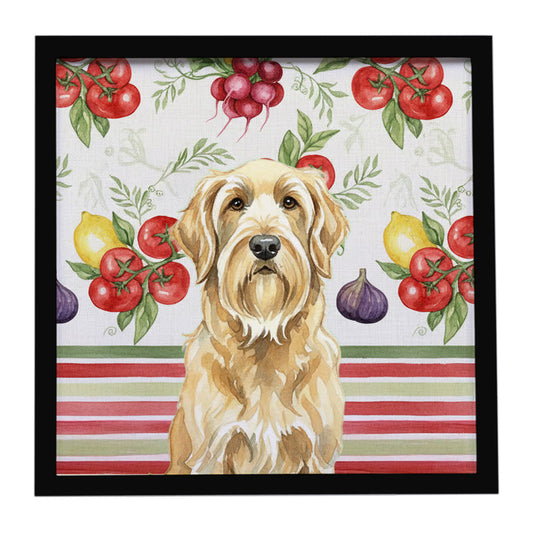 Buy this Wheaten and Tan Otterhound Vegetables Framed Metal Print
