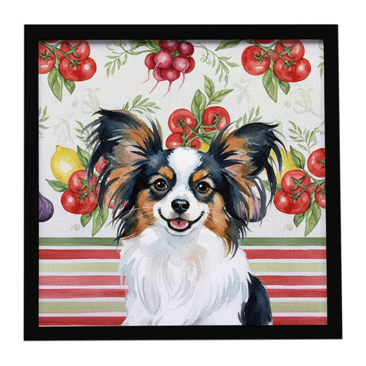 Buy this Tricoilor Papillon Vegetables Framed Metal Print