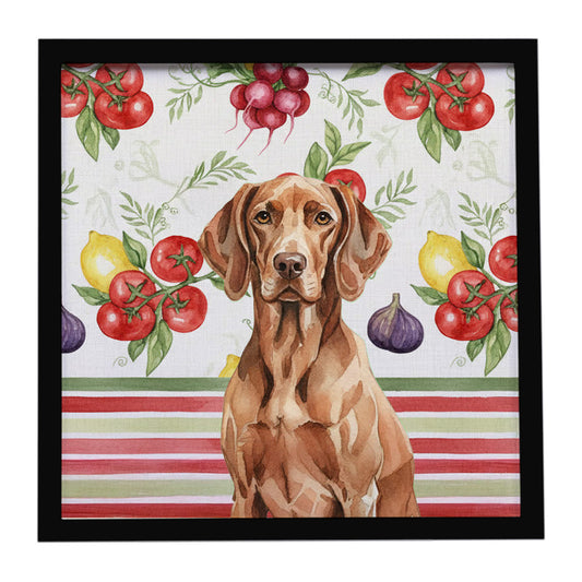 Buy this Liver Pointer Vegetables Framed Metal Print