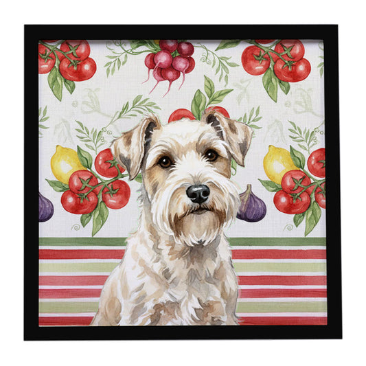 Buy this Sealyham Terrier Vegetables Framed Metal Print