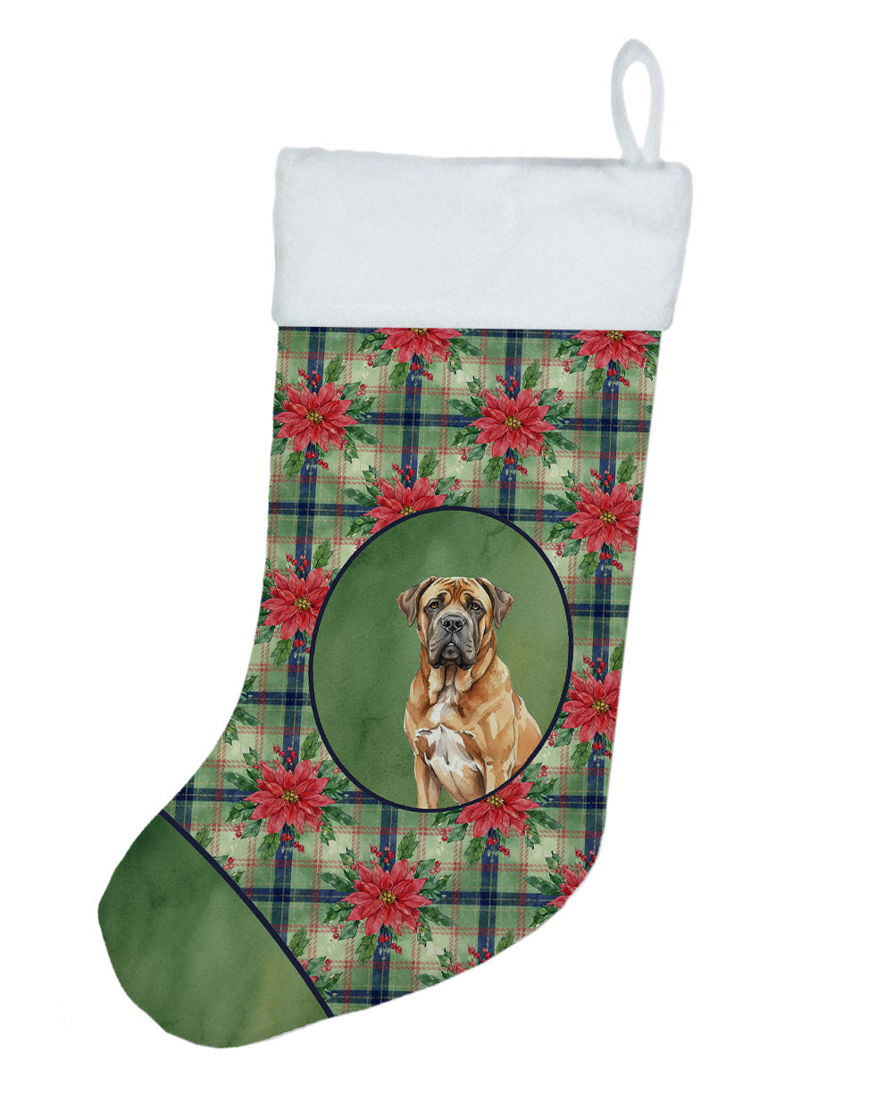 Buy this Neapolitan Mastiff Christmas PoinsettIas Holiday Stocking