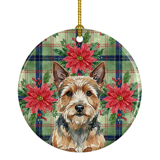 Buy this Norwich Terrier Christmas PoinsettIas Ceramic Ornament