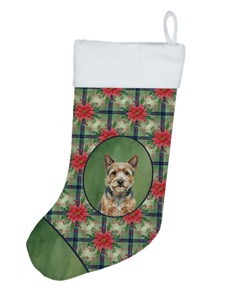 Buy this Norwich Terrier Christmas PoinsettIas Holiday Stocking