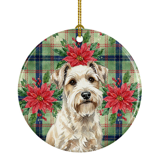 Buy this Sealyham Terrier Christmas PoinsettIas Ceramic Ornament